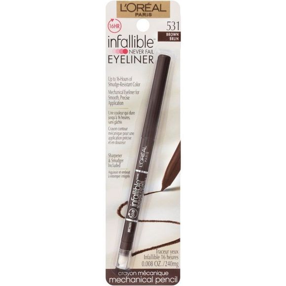 L'Oreal Paris Makeup Infallible Never Fail Original Mechanical Pencil Eyeliner - Picture 1 of 8
